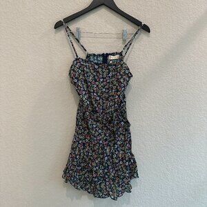 NWT Altar’d State Women's Navy/blue Floral Sleeveless Dress Size S
